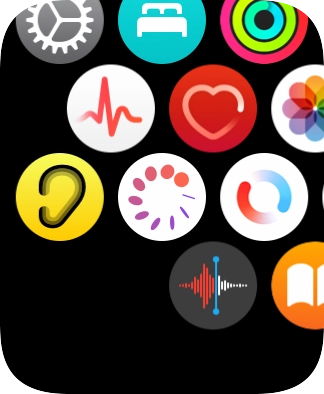Press the heart rate sensor icon. Press the heart rate sensor icon.