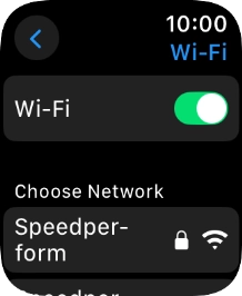 Press the required Wi-Fi network.