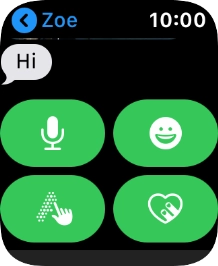 Press the microphone icon and follow the instructions on the screen to record and send the message. Press the microphone icon and follow the instructions on the screen to record and send the message.