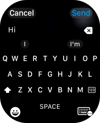 Press the input icon.