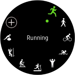 Press the required activity.