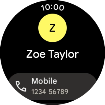 Press the required phone number.