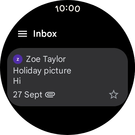 Press the menu icon.