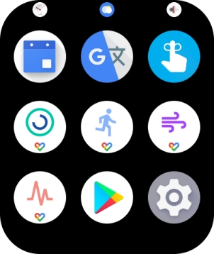 Press the settings icon.