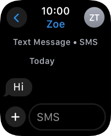 Press SMS. Press SMS.