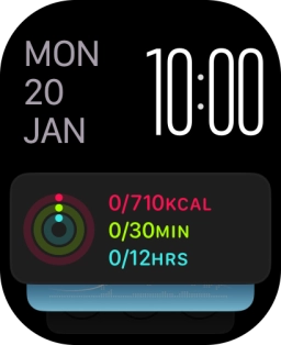 Press and hold anywhere on the screen.