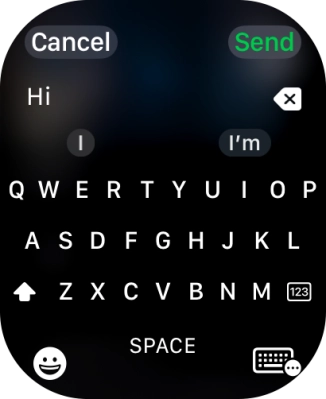 Press the input icon.