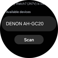 Press the required device. Press the required device.