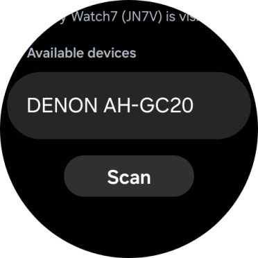 Press the required device. Press the required device.