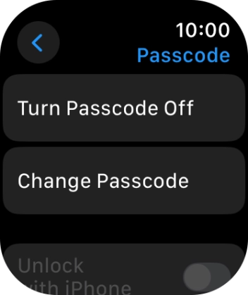 Press Turn Passcode Off and key in the current lock code.