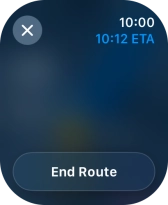 Press End Route.