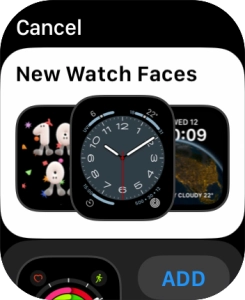 Turn the Digital Crown to see the different watch faces.