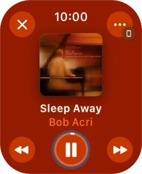 Turn the Digital Crown to select the required volume. Turn the Digital Crown to select the required volume.