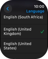 Press the required language.
