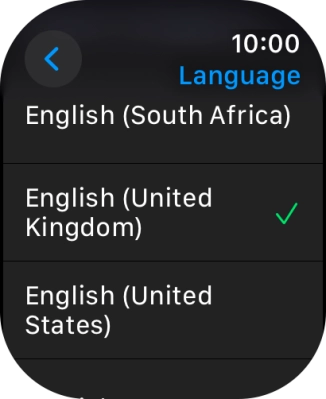 Press the required language.
