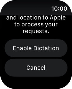 Press Enable Dictation.