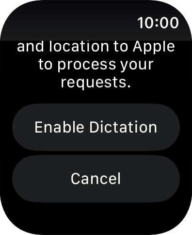 Press Enable Dictation.