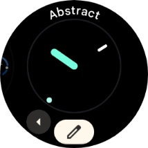 Press the required watch face.