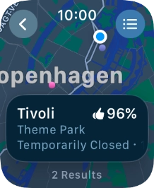 Press the required destination. Press the required destination.