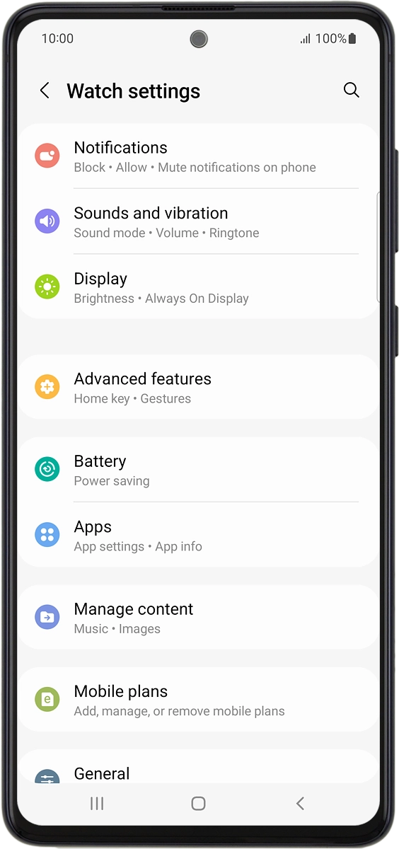 On your phone: Press Manage content.