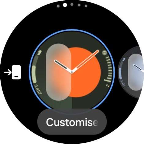 Press the Home key. Press the Home key.