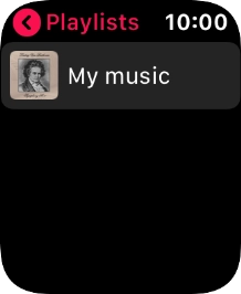 Press the required playlist. Press the required playlist.
