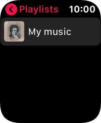 Press the required playlist. Press the required playlist.