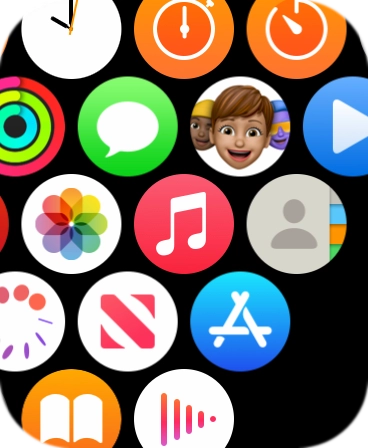 Press the music player icon.