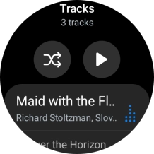 Press the required audio file.