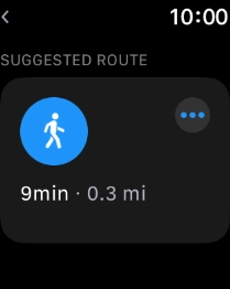 Press the required route.