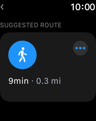Press the required route.
