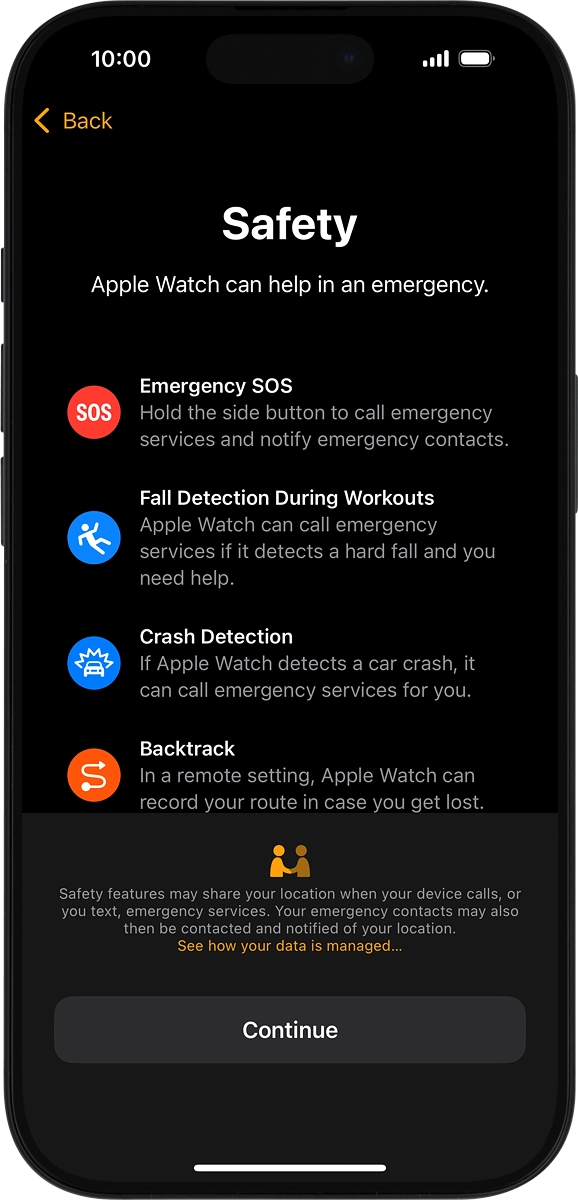 On your phone: Press Continue.