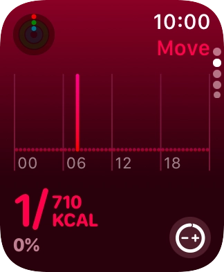 Keep sliding upwards to see the number of steps, distance and number of floors you've covered.