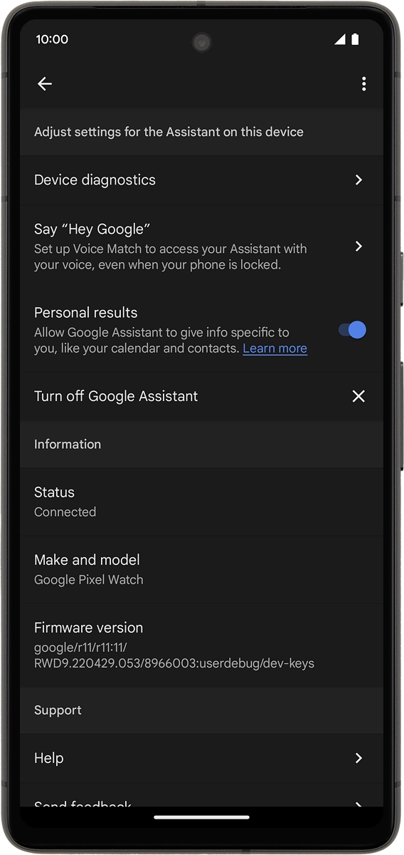 On your phone: Press Say 