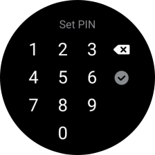 Key in the required PIN and follow the instructions on the screen to create a PIN as lock code.