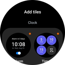 Press the required widget to add it.