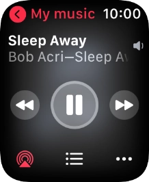 Turn the Digital Crown to select the required volume.