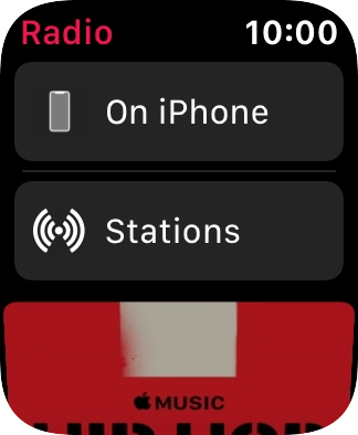 Press Stations and go to the required radio station. Press Stations and go to the required radio station.