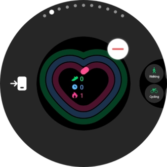 Press the remove widget icon.