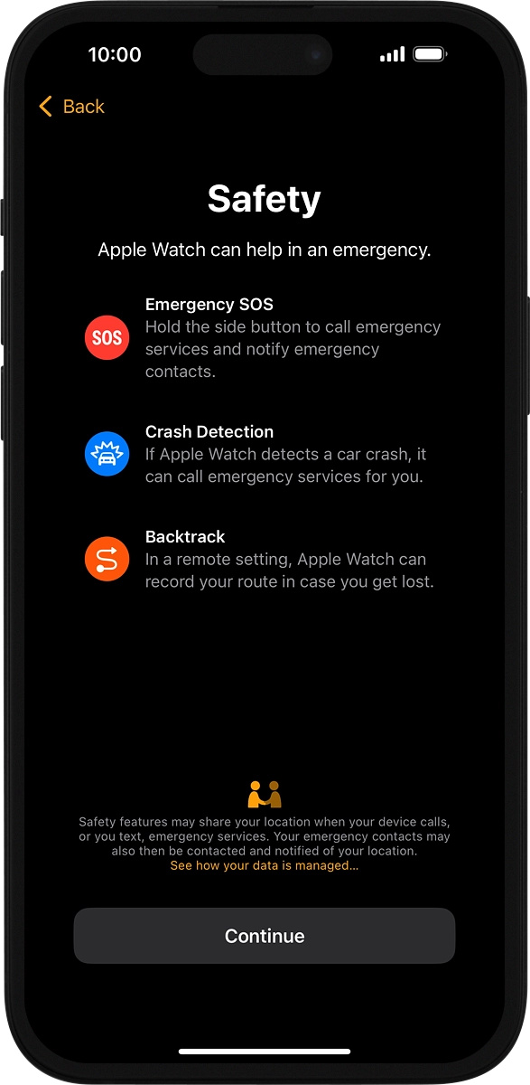 On your phone: Press Continue.