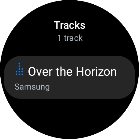 Press the required audio file.