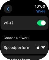 Press the required Wi-Fi network.
