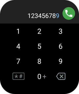 Press the call icon.