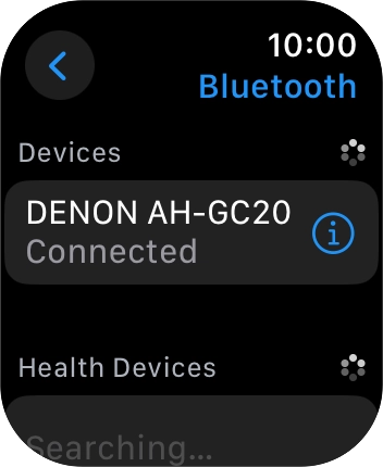 Press the Digital Crown several times to return to standby mode.