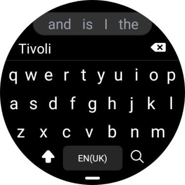 Key in the required destination and press the search icon.