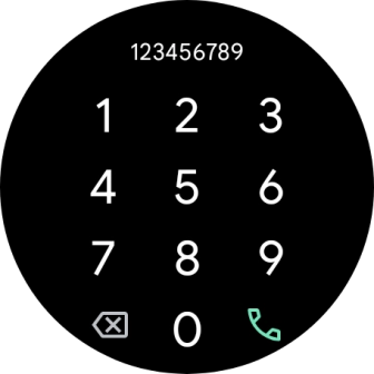 Press the call icon.