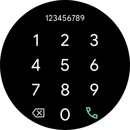 Press the call icon.