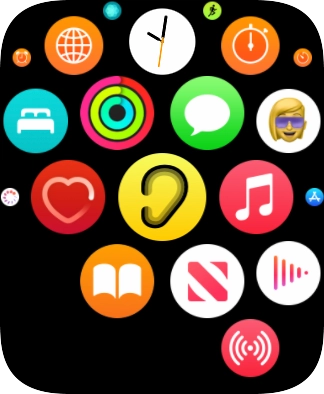 Press the music player icon.