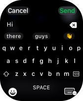 Press the input icon.