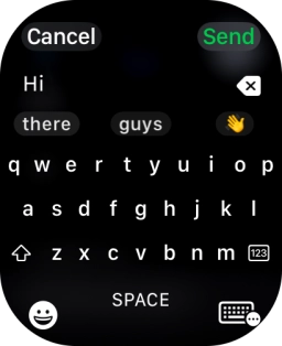 Press the input icon.